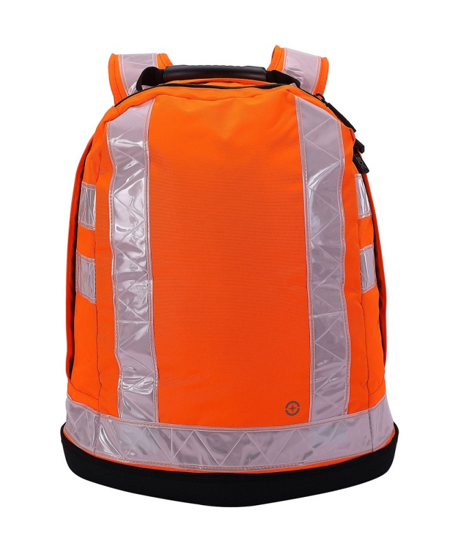 Hi-Vis Orange Rip-Clip Rucksack - Hard Base OTS-02